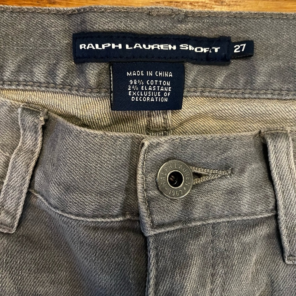 Ralph Lauren Sport Proprietor Denim Gray Designer Jeans Women’s Size 27‎ X 29 - Picture 7 of 9